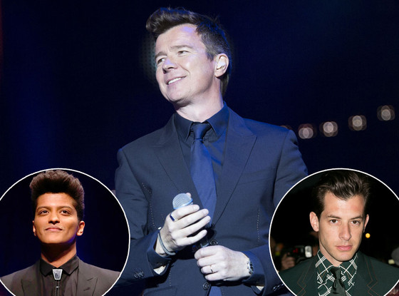 Rick Astley, Bruno Mars, Mark Ronson Rick Astley, Bruno Mars, Mark Ronson